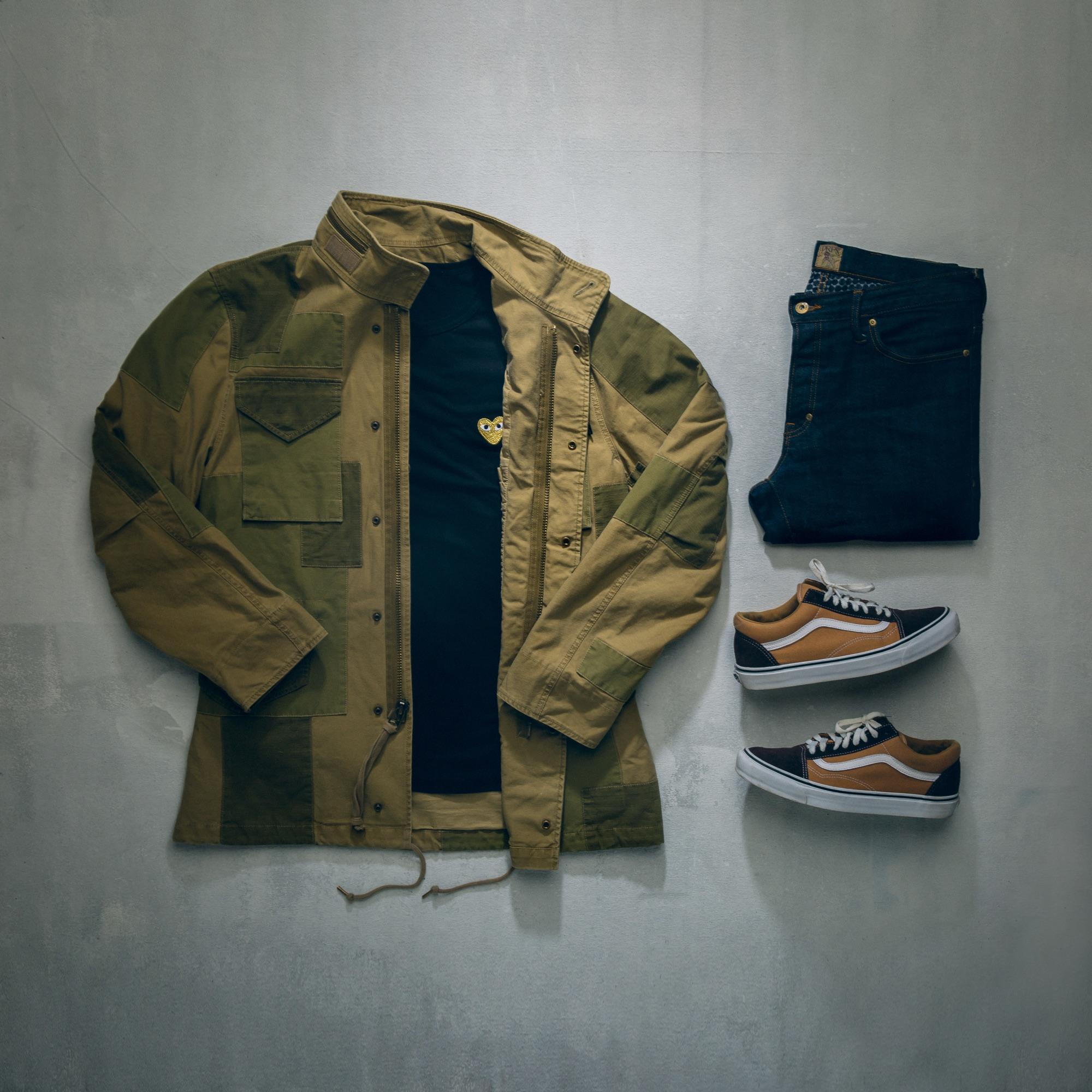 Alpha Industries outfit grid